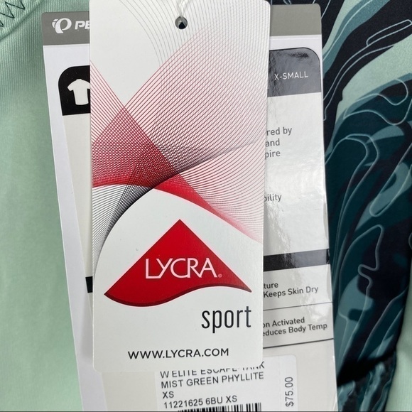 Pearl Izumi Elite Escape Cycling Racerback Tank Mist Green Phyllite Women XS NEW - Picture 10 of 13